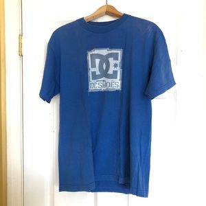 DC Shoes Classic Skater Skateboarding Graphic Logo Star Blue T-Shirt Size Large